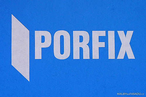 Malované logo firmy Porfix, Trutnov